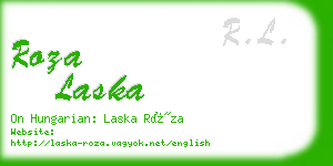 roza laska business card